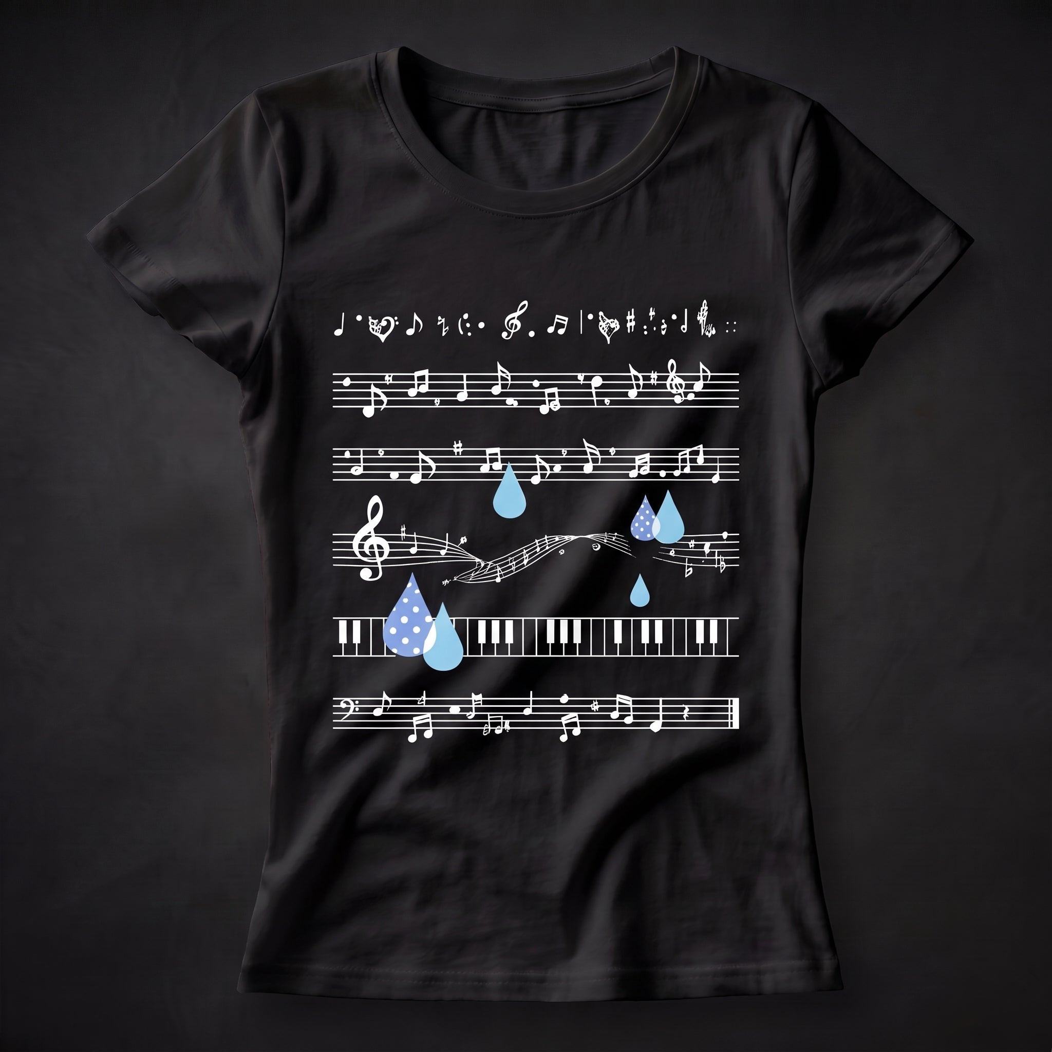 Camiseta Cropped Estampa Musical Y2k
