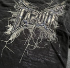 Camiseta Y2k Vintage Estampa Esqueleto Dual-Sleeve