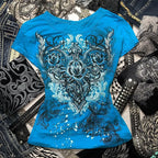 T-Shirt Baby Look Y2K Estética Harajuku