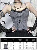 Cropped Gótico de Renda e Malha Y2K Fairycore