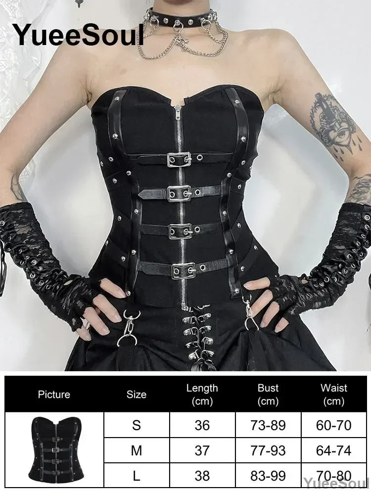 Cropped Gótico de Renda e Malha Y2K Fairycore