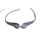 Gargantilha Gótica Asas de Anjo Caído Vintage