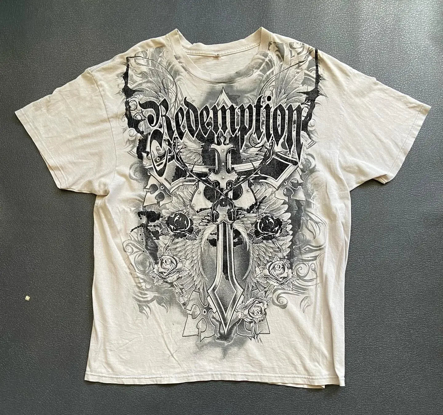 Camiseta Y2k Vintage Estampa Esqueleto Dual-Sleeve