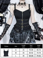 Cropped Gótico de Renda e Malha Y2K Fairycore