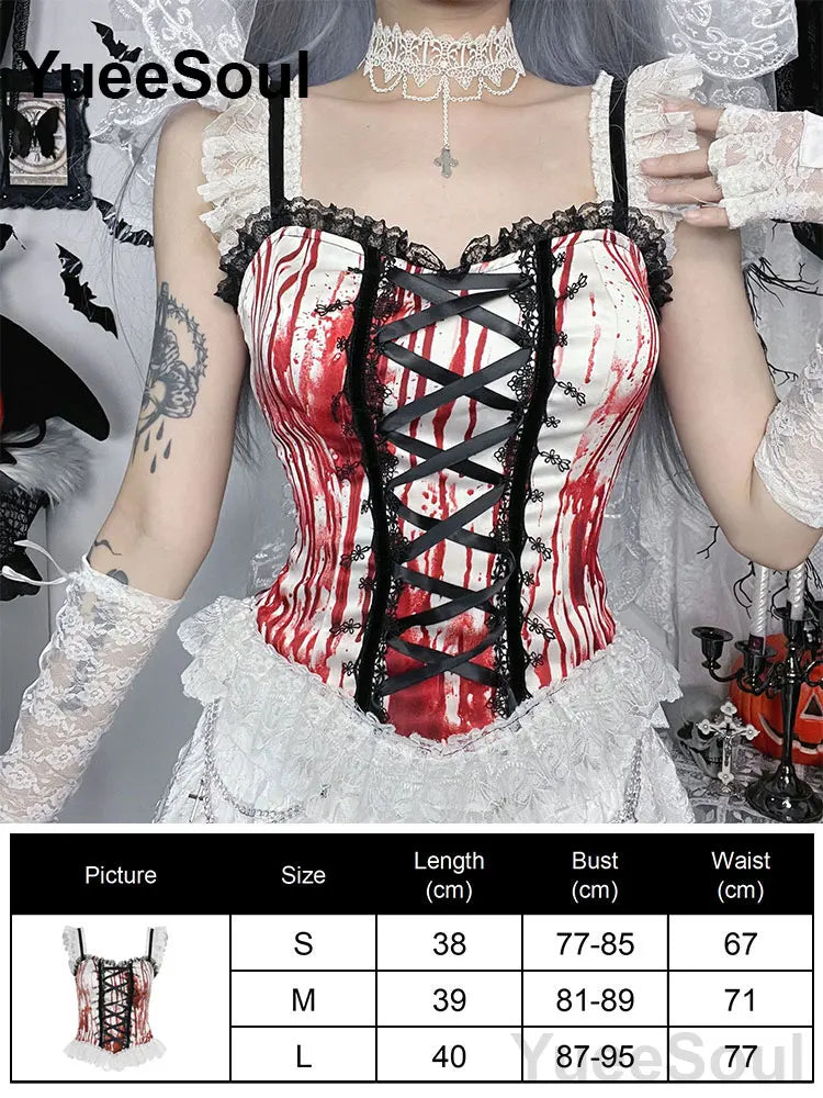 Cropped Gótico de Renda e Malha Y2K Fairycore