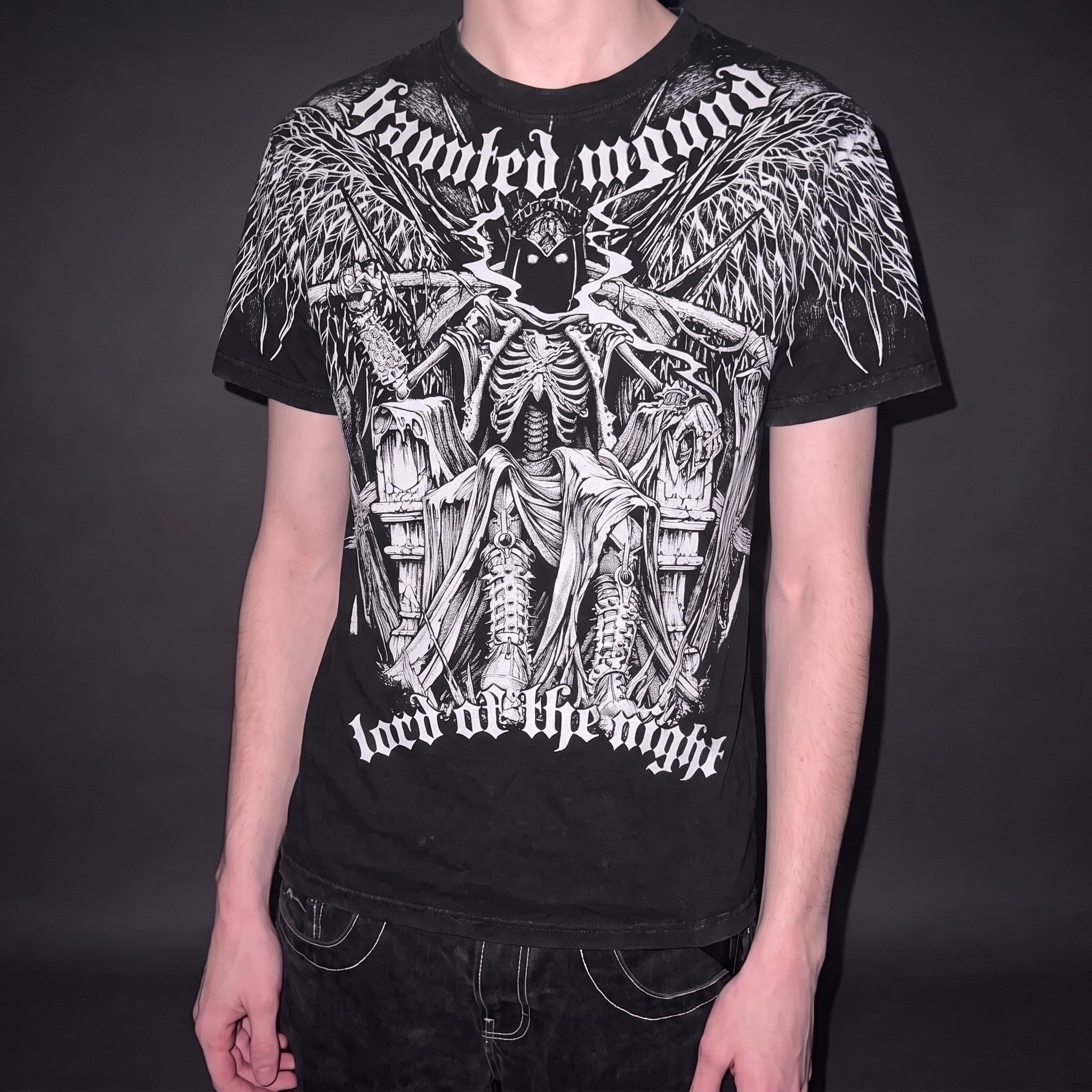 Camiseta Oversized Goth Bloody Angel