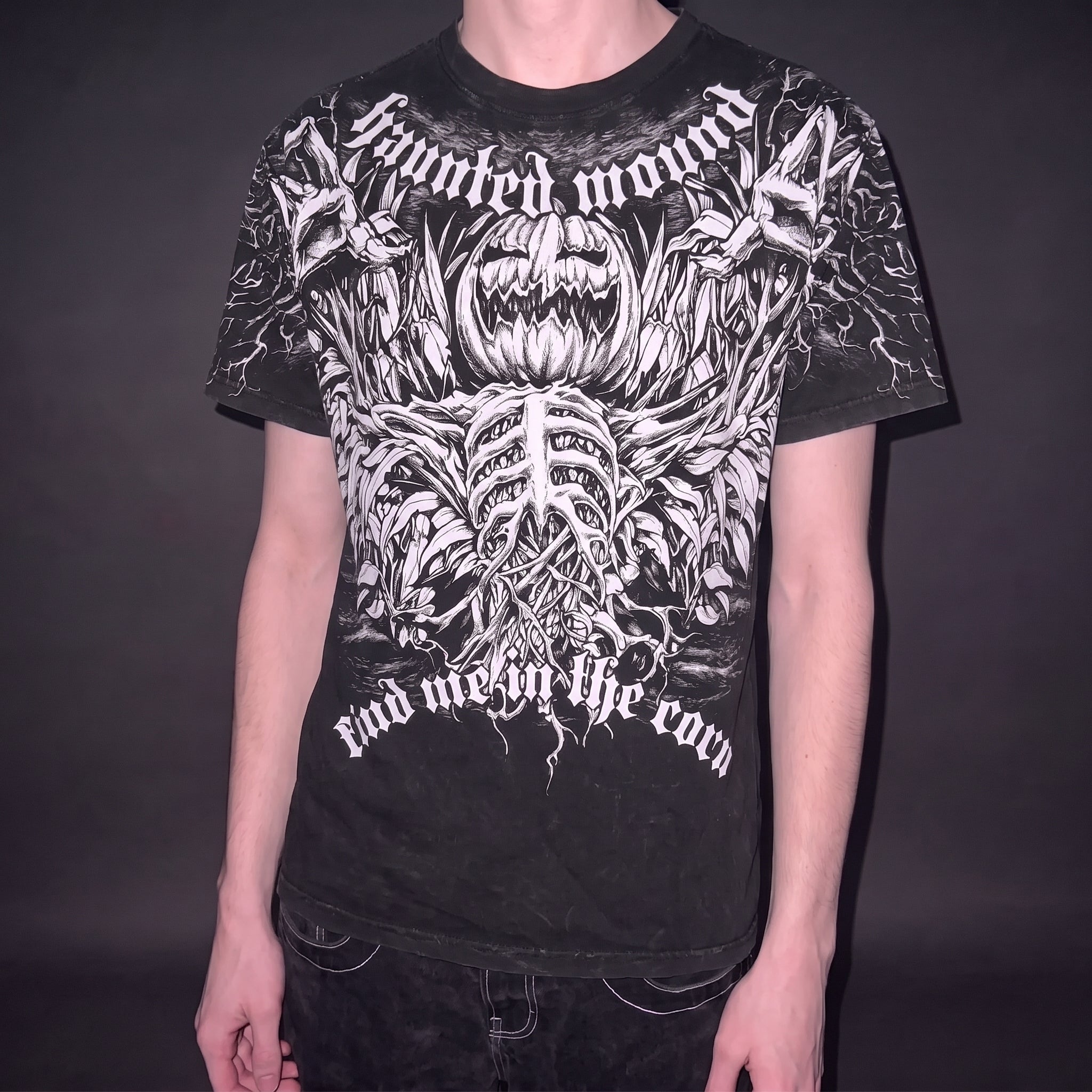 Camiseta Oversized Goth Bloody Angel