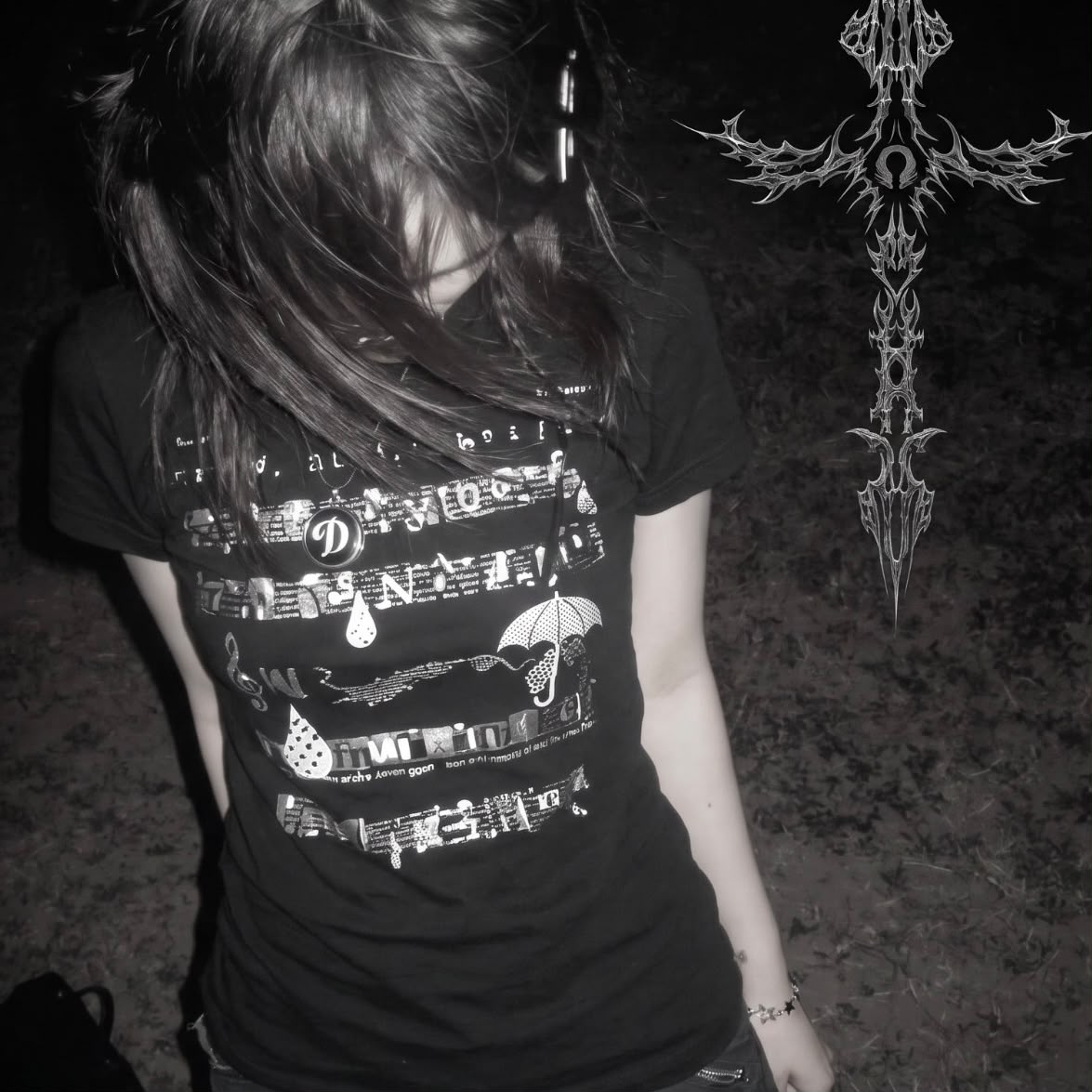 Camiseta Cropped Estampa Musical Y2k