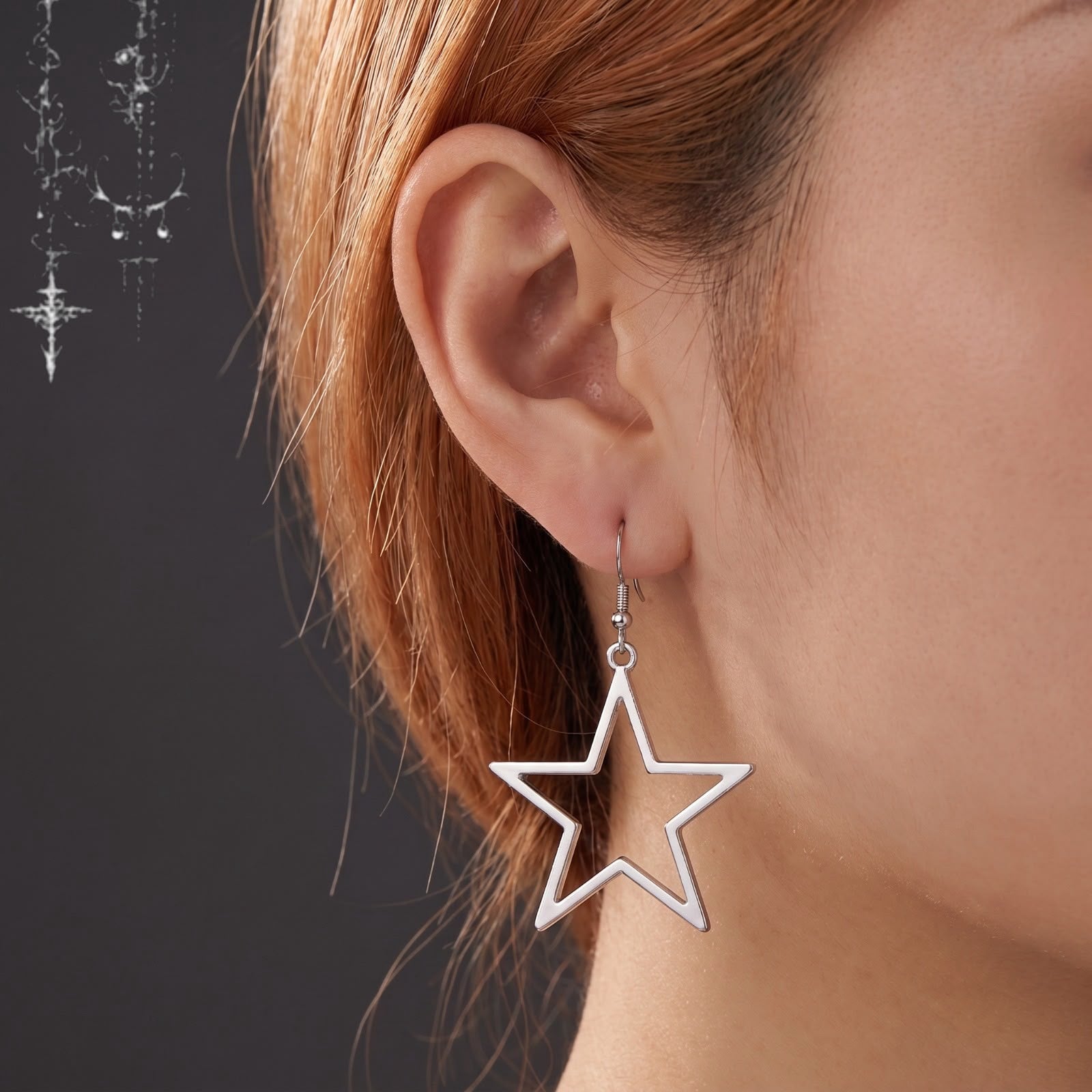 Brincos Vintage Star Drop