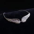 Gargantilha Gótica Asas de Anjo Caído Vintage