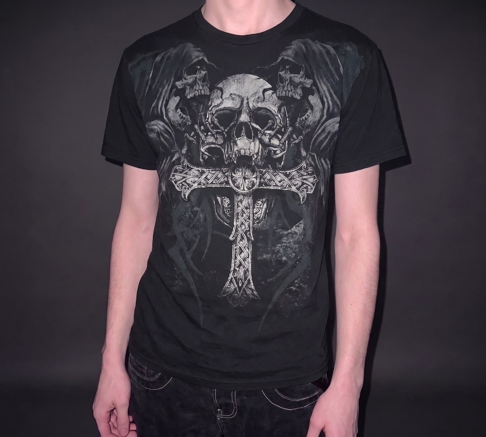 Camiseta Oversized Estampa Affliction Pro