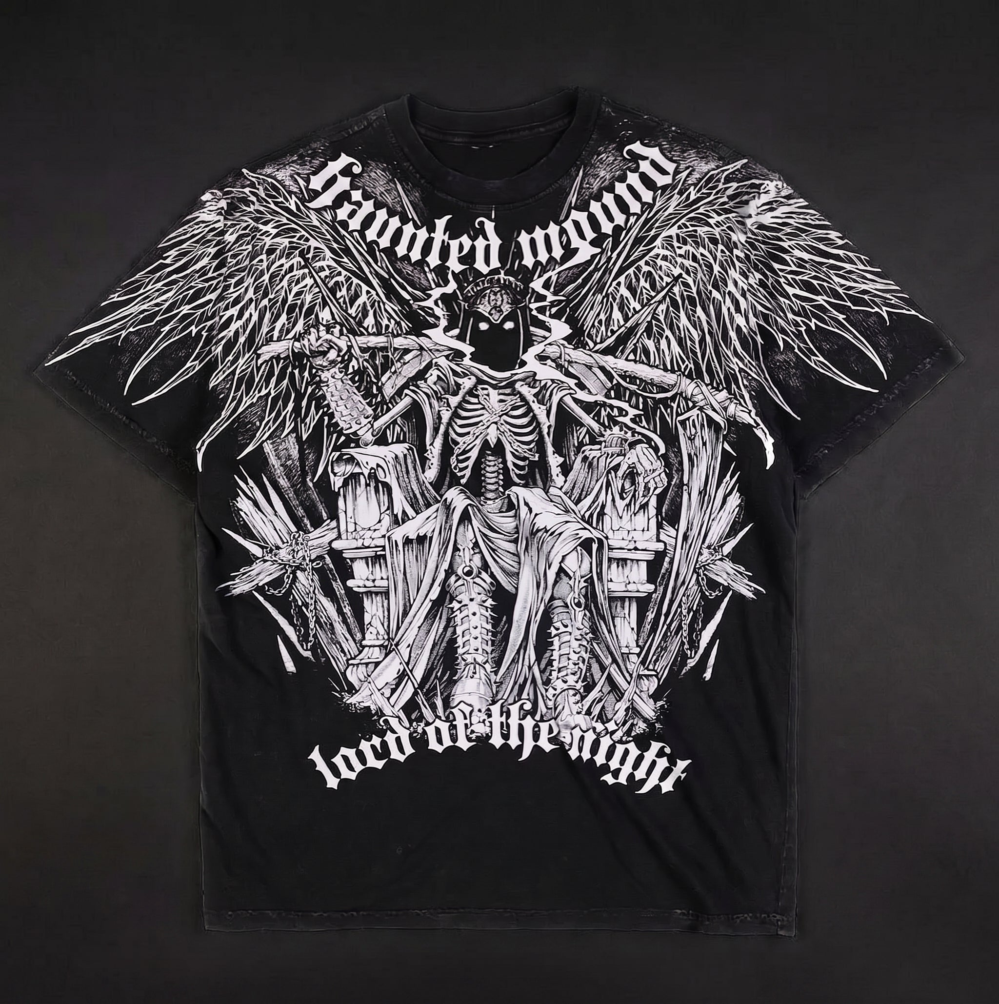 Camiseta Oversized Goth Bloody Angel