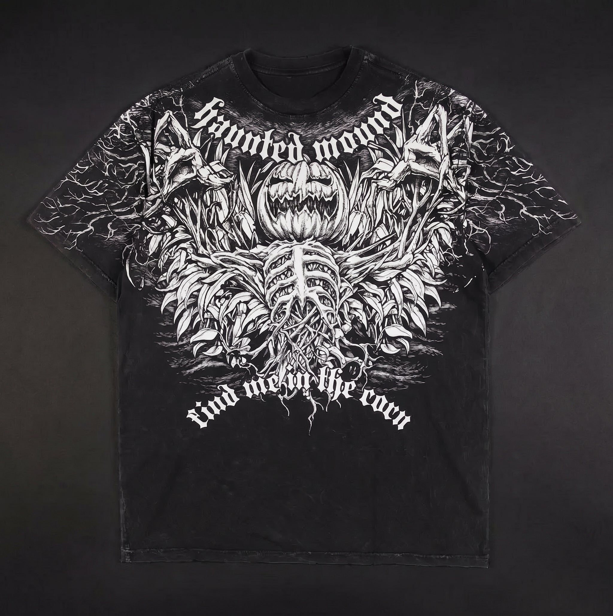 Camiseta Oversized Goth Bloody Angel